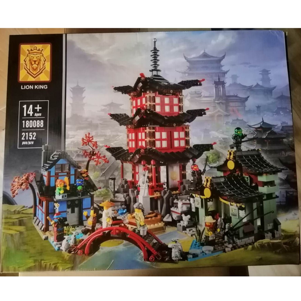 Đồ chơi Lắp ghép Mô hình Ninjago Temple Of Lion King 180088 Đền Tập Luyện Của Ninja