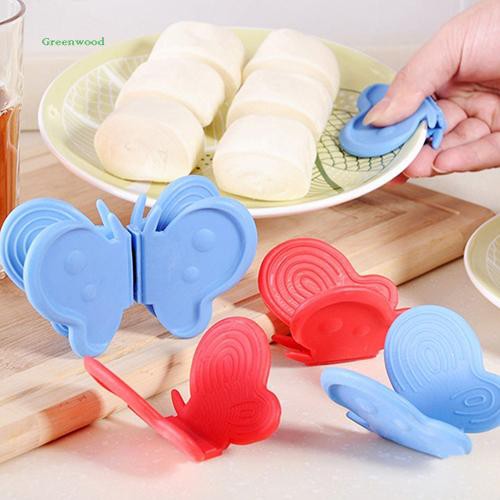 Set 2 Nhắc nồi BƯỚM kèm nam châm tiện lợi dùng kẹp nồi dĩa, trang trí tủ lạnh xinh xắn