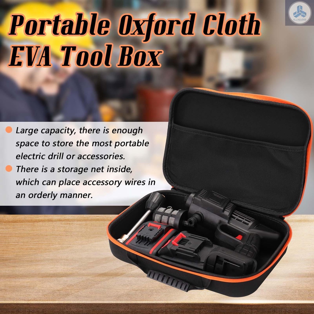 Túi Đựng Dụng Cụ Máy Khoan Điện Bằng Vải Oxford EVA Chống Thấm Nước/ Sốc Cỡ Lớn Tiện Dụng VN26