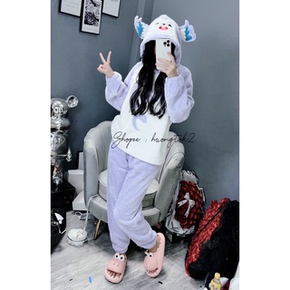 Bộ gấu tím bông4