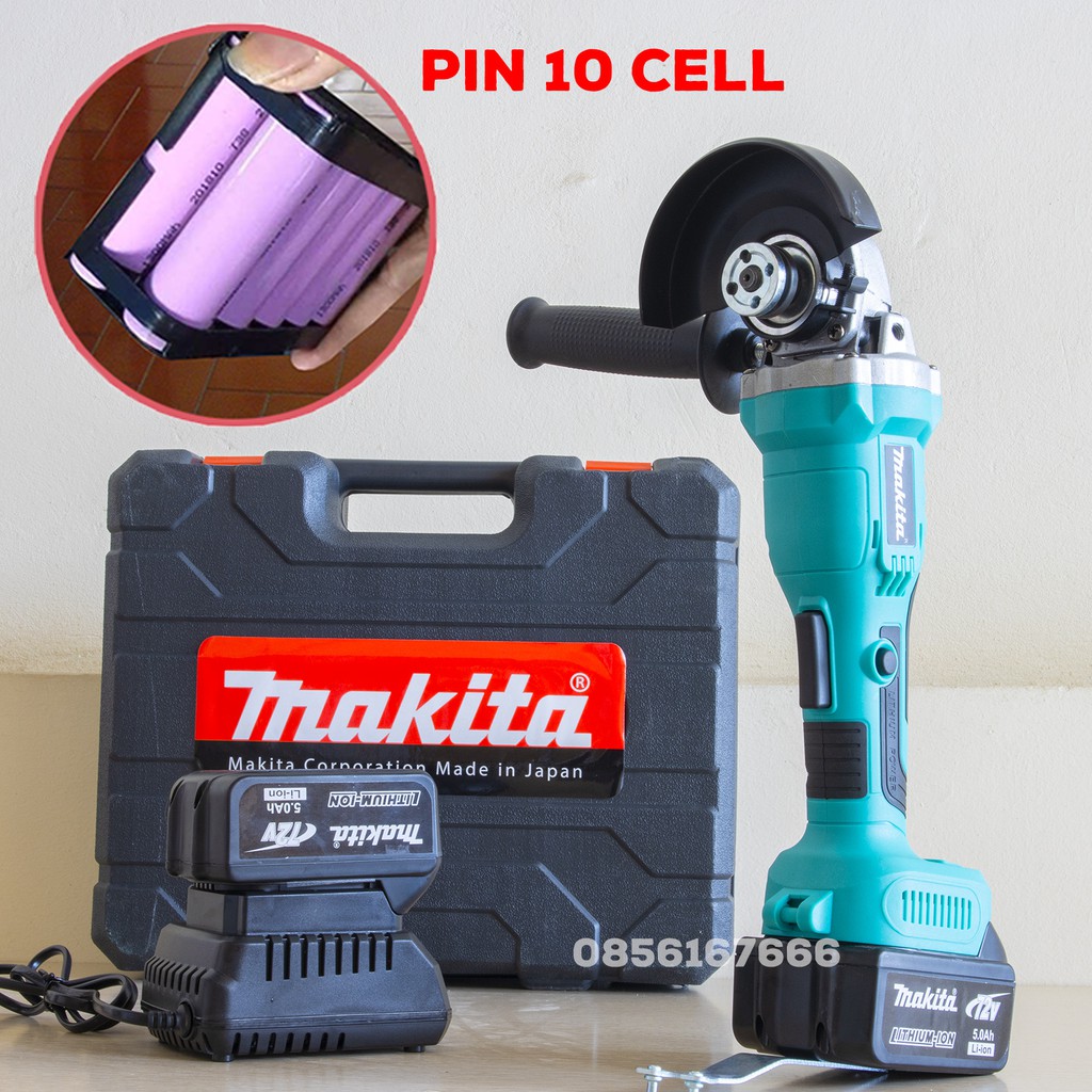 Máy Mài Pin Makita 72V - Cò Bấm - Động cơ BL Motor Không Than - 2 Pin 10 Cell, Máy cắt sắt, tường, gỗ - 100% Đồng