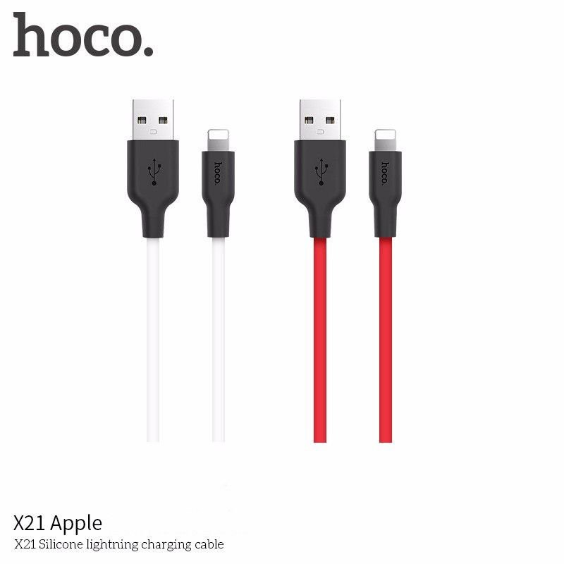 Dây sạc iphone samsung sạc nhanh hoco X21 chống lửa chống đứt