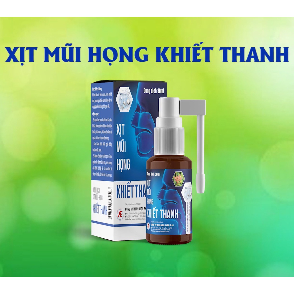 Dung dịch xịt mũi họng Khiết Thanh chai 30ml