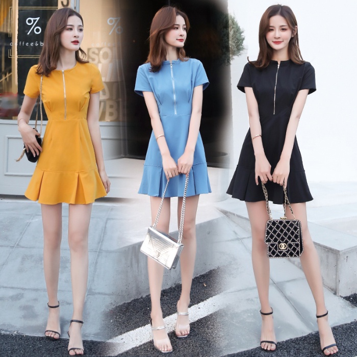 Đầm Perty kiểu ngắn dáng ôm phong cách Hàn Quốc thời trang mùa hè cho nữ