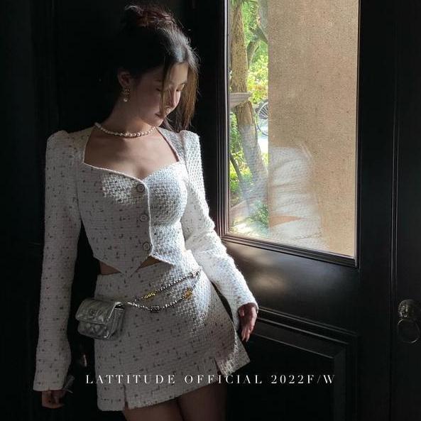 Set Áo Thun Dài Tay Và Chân Váy Lửng Thời Trang Mùa Thu 2022