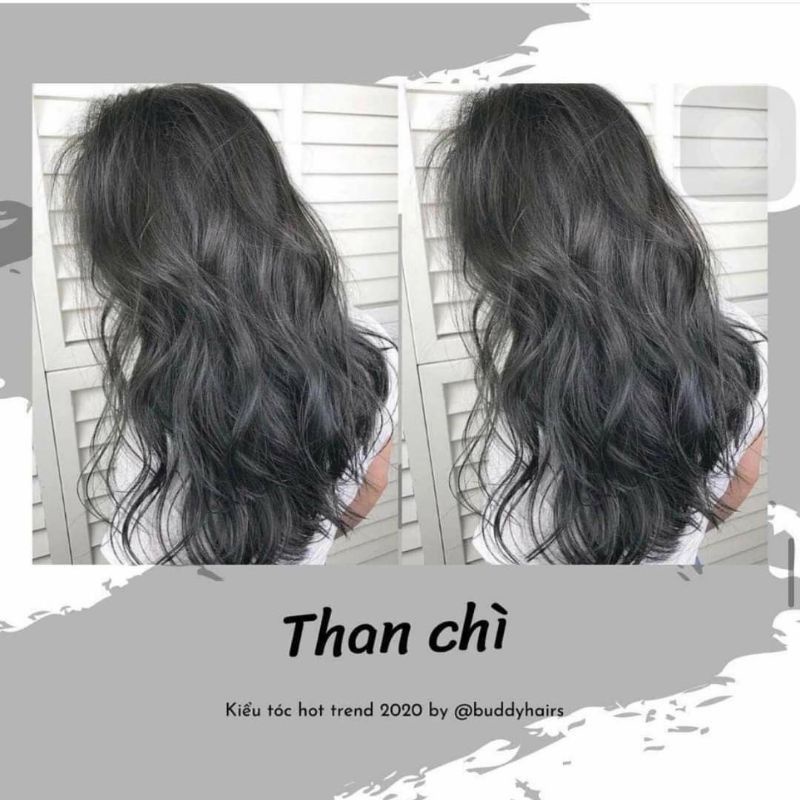Combo nhuộm than chì kèm oxi trợ nhuộm và găng tay nâng nền 7-8