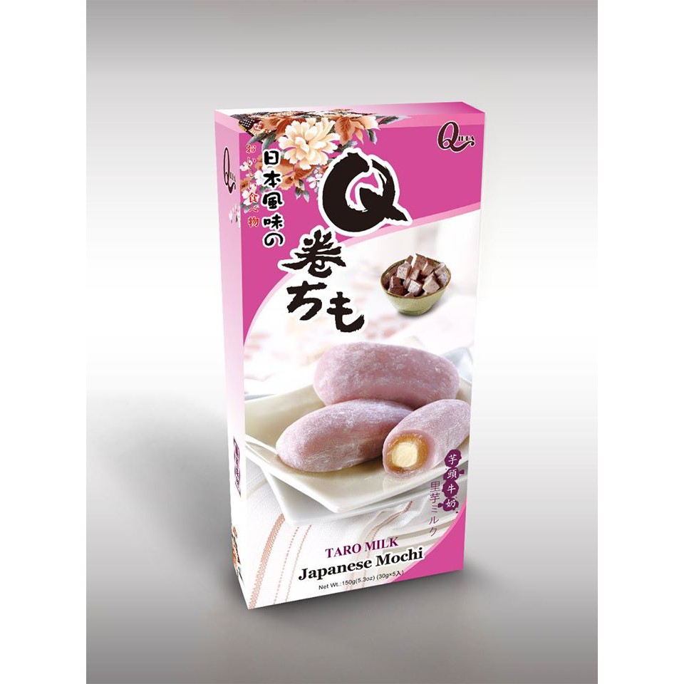 (3 vị ) Bánh Mochi Roll Qidea hộp 150gr (5 bánh)