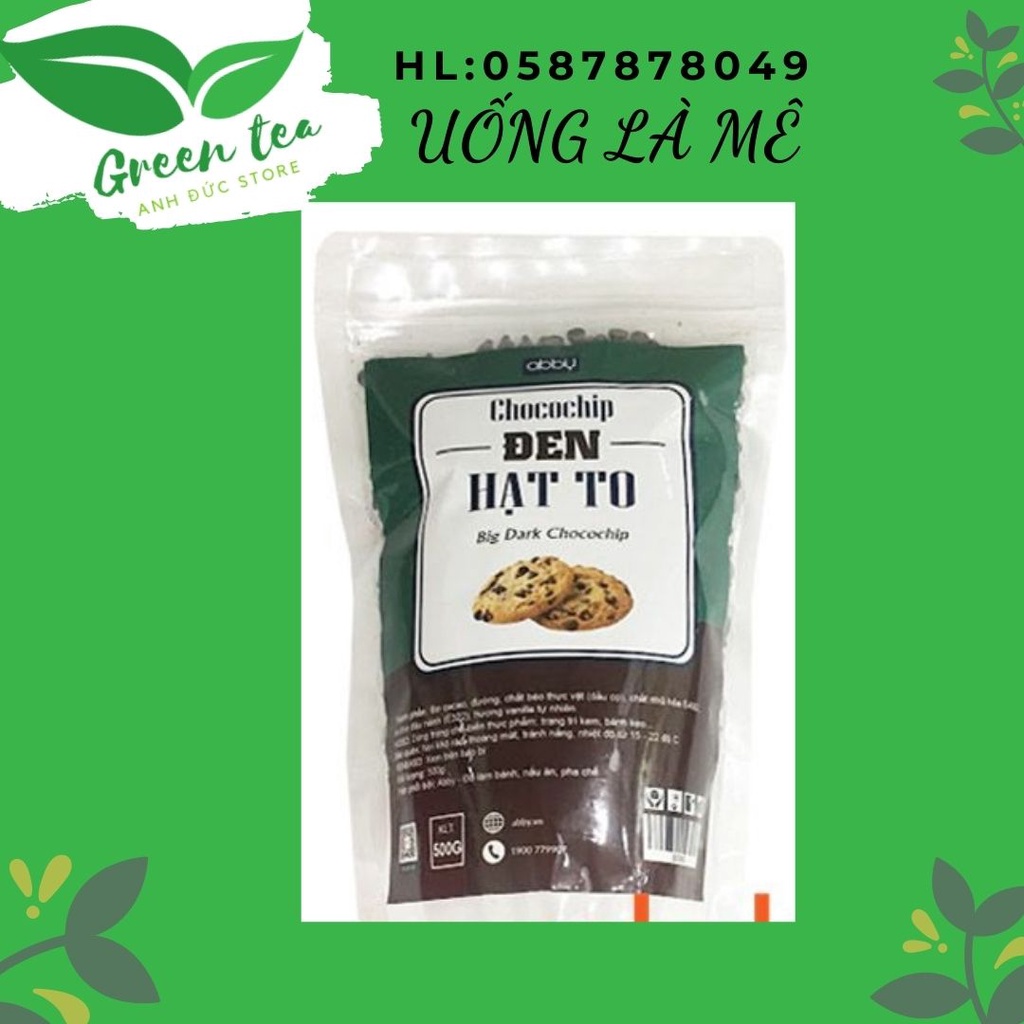 FREESHIP/Chocochip đen hạt to Singapore 500g