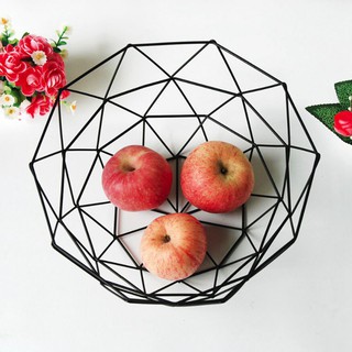 Nordic Style Candy Storage Baskets Iron Snacks Desktop Bedroom Kitchen Decoratio