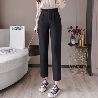 Quần tây công sở nữ thiết kế 2 khuy bấm ngang siêu đẹp chât tuyết mưa