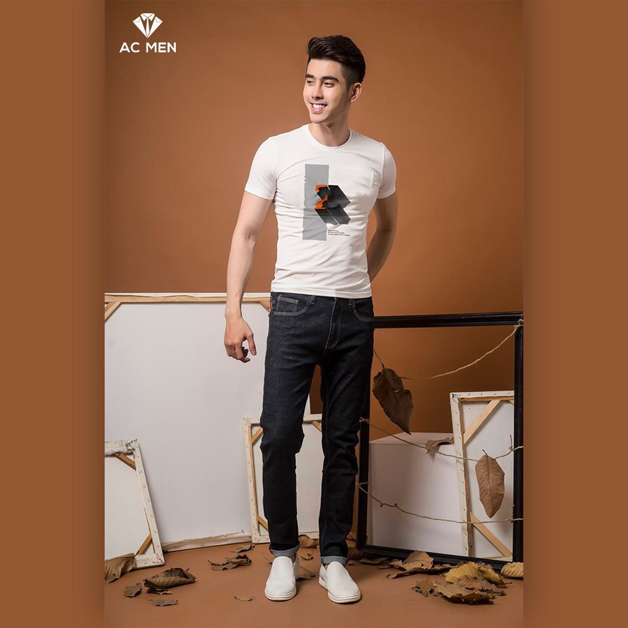 Áo Thun Nam AC MEN Form Dáng SlimFit In Hình Chữ Z