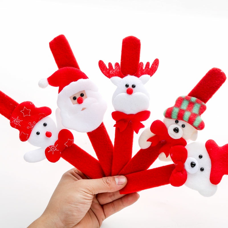 Quà tặng noel giáng sinh cho bé bờm noel có đèn les và nhiều đồ trang trí Merry Christmas