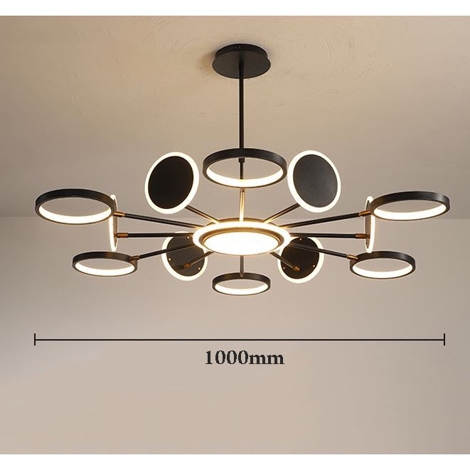 Đèn thả MONSKY HAIRI phong cách hiện đại với 3 chế độ ánh sáng - kèm điều khiển từ xa.