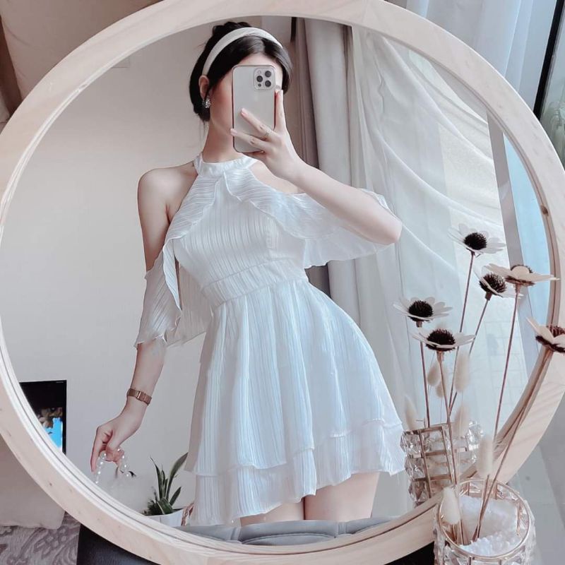 Đầm dự tiệc tay bèo cánh tiên Mincy Dress