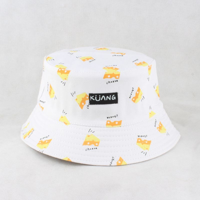 Nón Bucket Họa Tiết Khoai Tây Chiên / Chuối Phong Cách Harajuku Thời Trang Mùa Hè Cho Nam Và Nữ