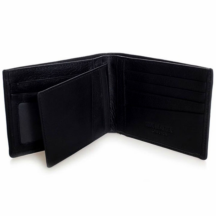 Bóp nam da bò nhiều loại màu đen HP2102-05-08-14