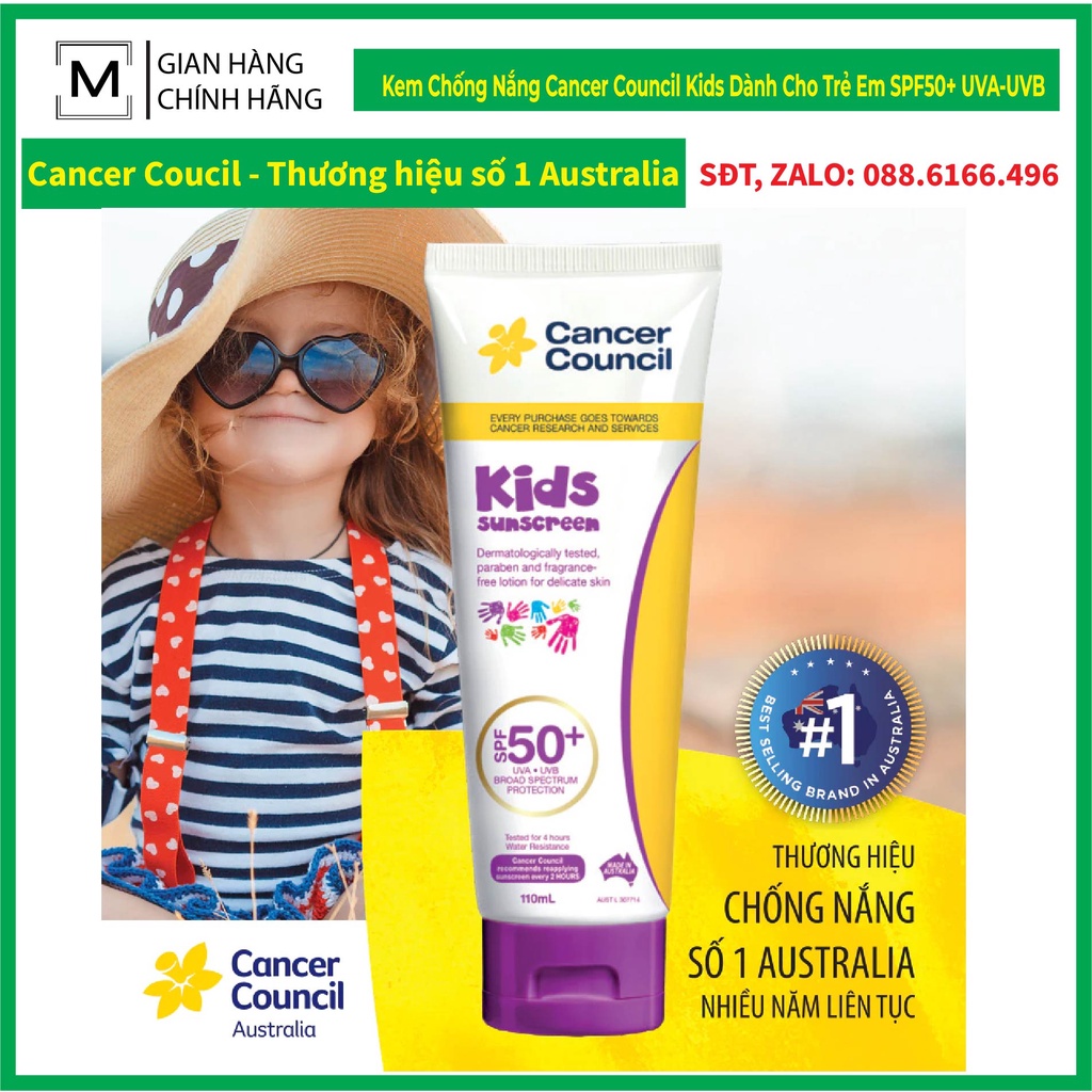 Kem chống nắng trẻ em – Cancer Council Kids SPF 50+/PA++++