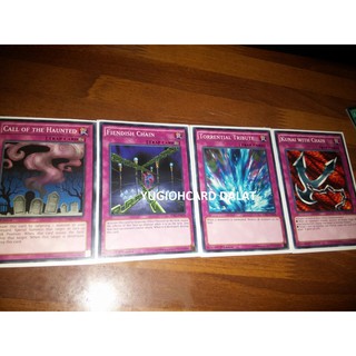 Thẻ bài Yugioh chính hãng Set 4 lá Trap T01- common