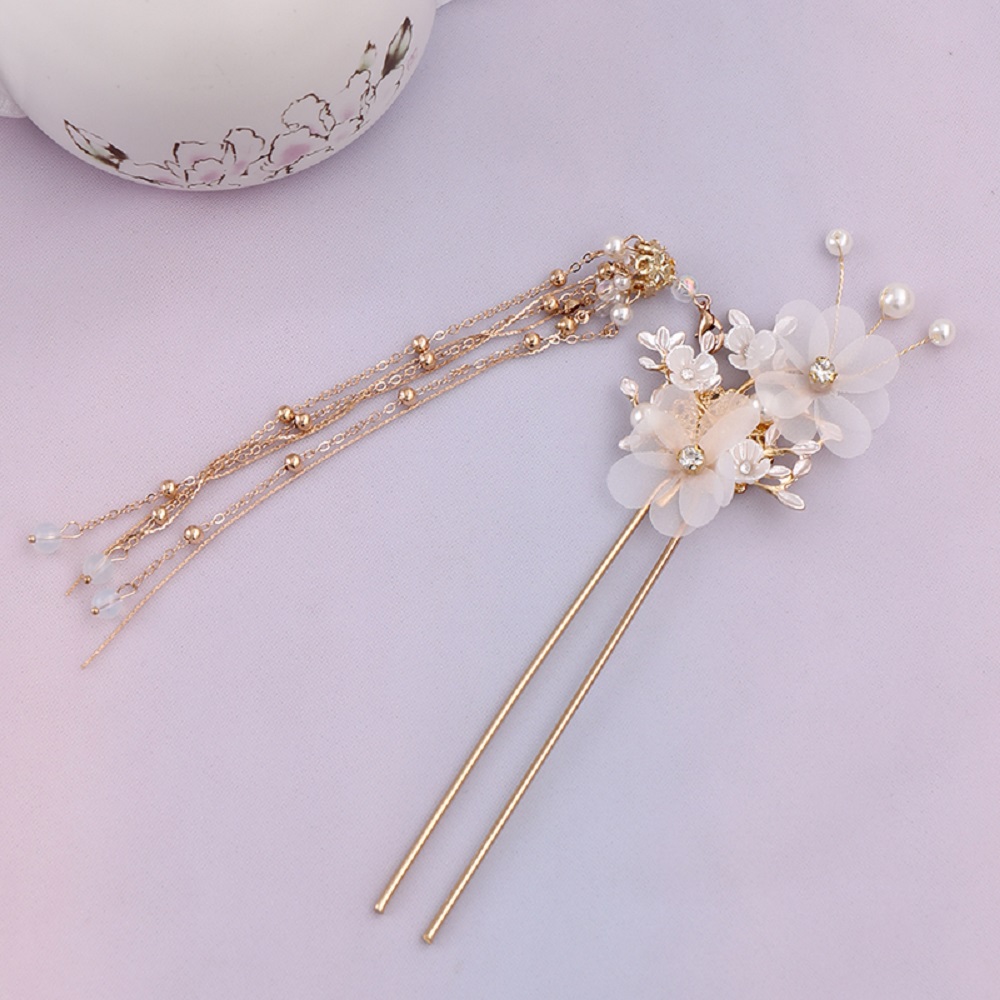 Trâm Cài Tóc Hình Hoa Đính Đá Cho Bé Gái