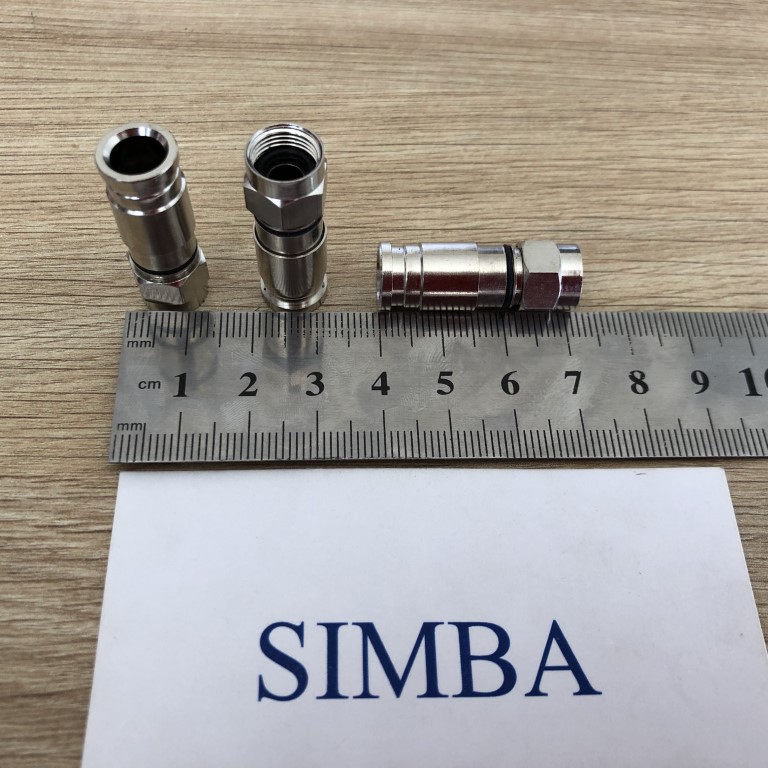 10 Cái  Đầu nối  rắc giắc F5 nén cho cáp RG6 ngoài trời chống nước dung cho camera, truyền hình tivi SFZ082 Cao Cấp