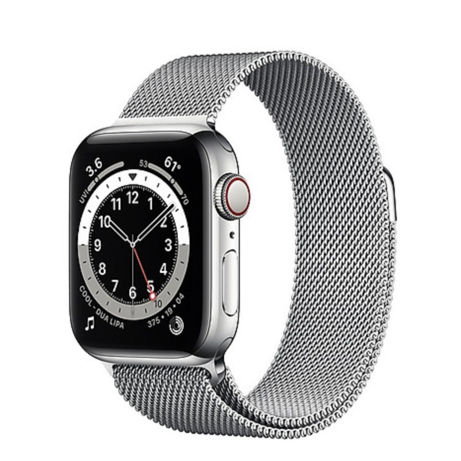 Đồng Hồ Apple Watch Series 6 LTE GPS + Cellular Stainless Steel Case With Milanese Loop (Viền Thép & Dây Thép)