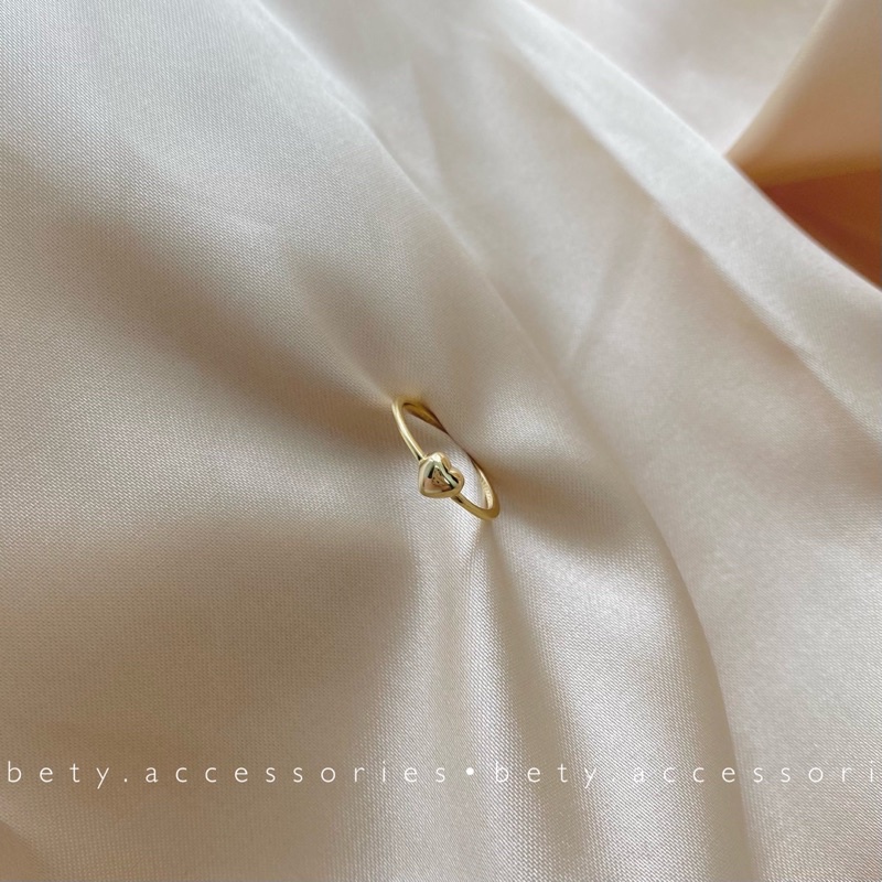 Nhẫn bạc S925 phong cách hàn quốc Heart