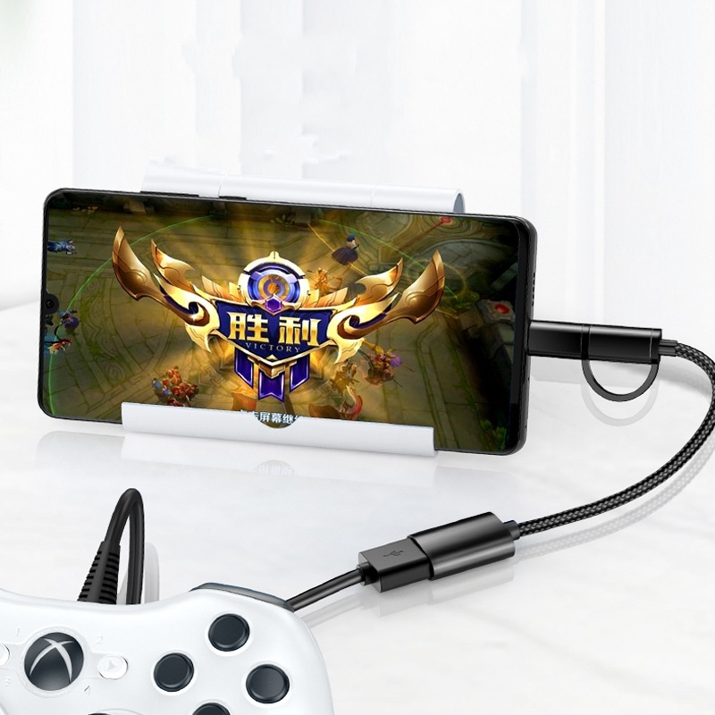 Cáp chuyển đổi 2 trong 1 Type-C Micro Usb Otg cao cấp cho đầu đọc thẻ nhớ