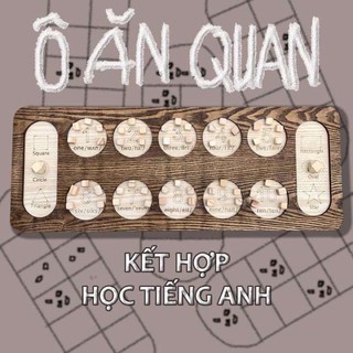 Ô ăn quan, cờ ô quan, trò chơi dân gian ô quan bằng gỗ
