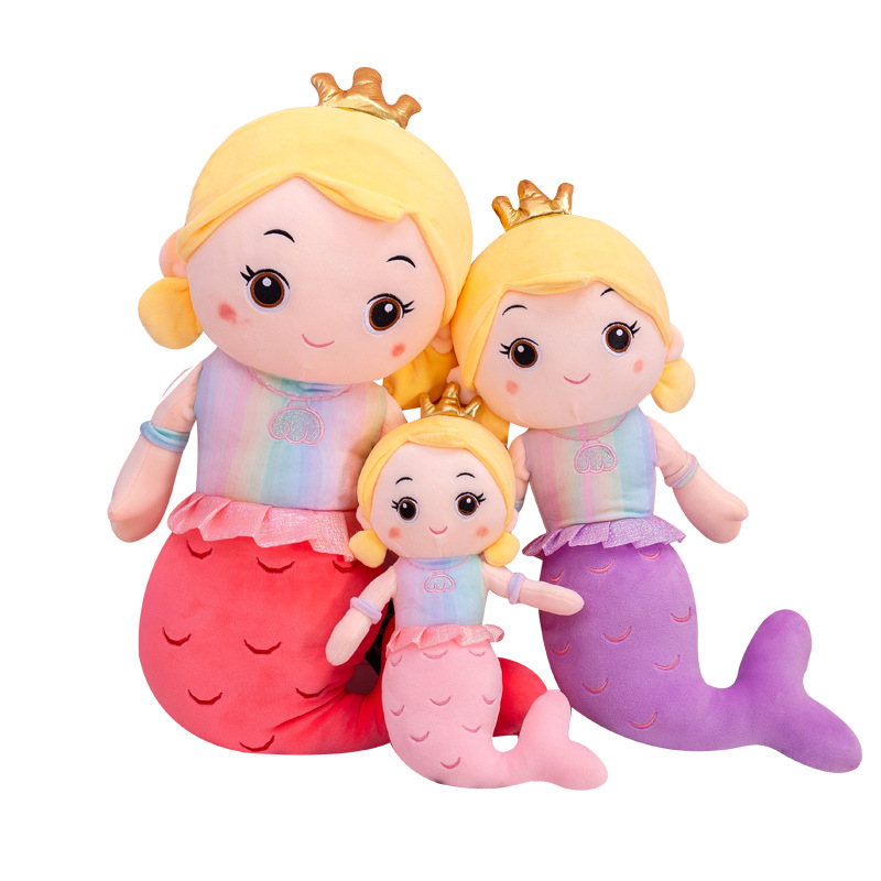 MỚI Gối ôm hình nàng tiên cá đội vương miện cho bé gái
