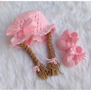 Nón len handmade bím tóc cho bé yêu - Dương liễu handmade