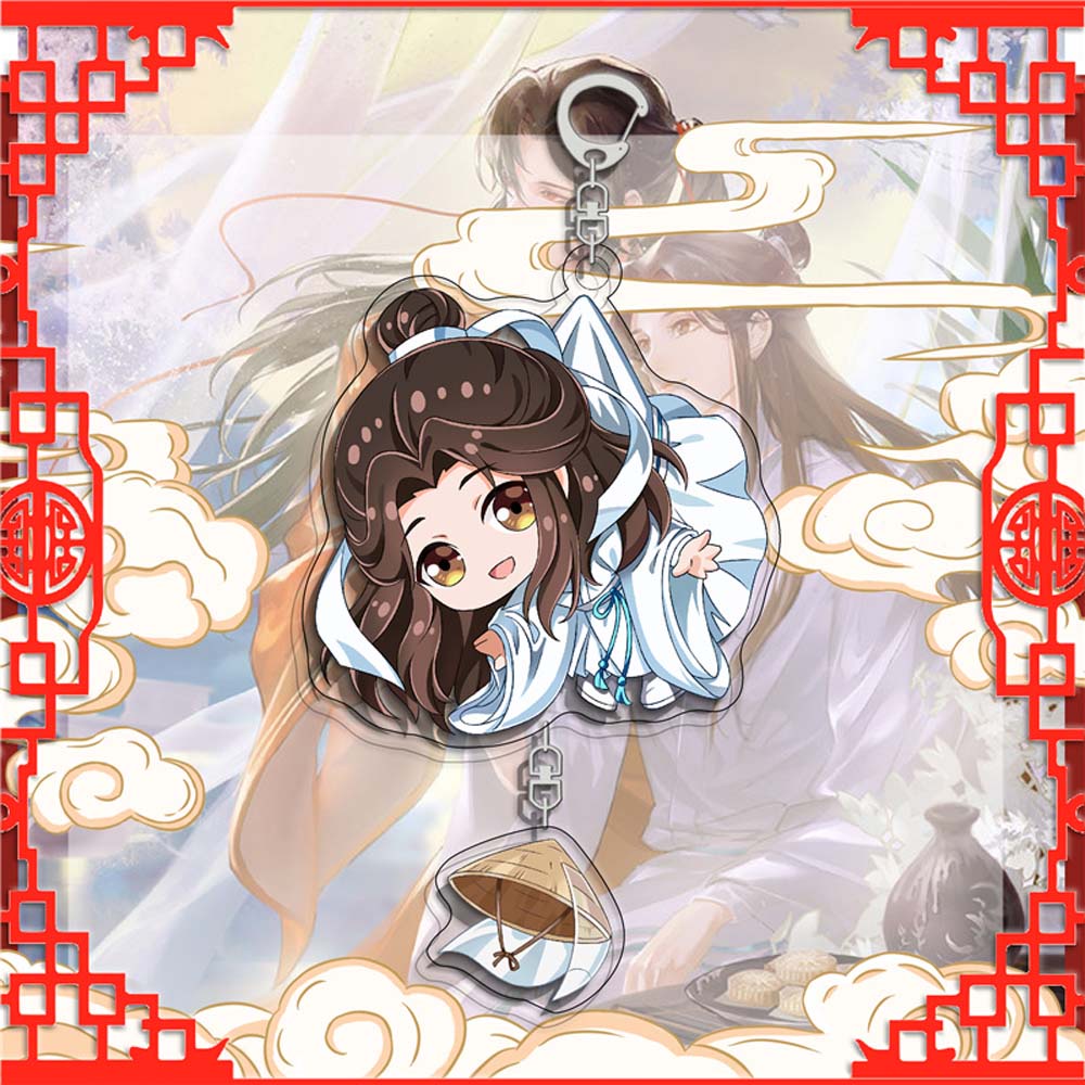 Móc khóa họa tiết hoạt hình Anime Tian Guan Ci Fu Xie Lian dễ thương sáng tạo