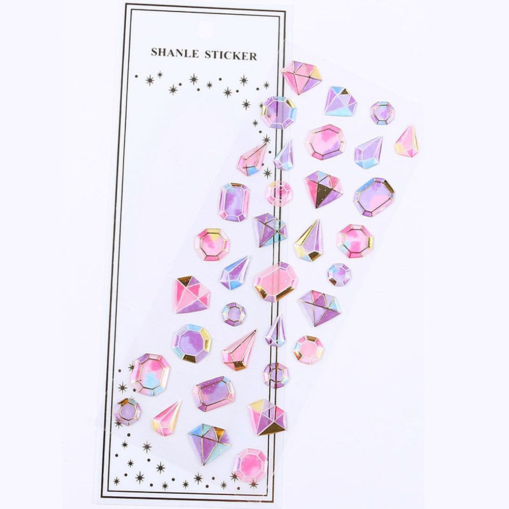 REBUY 3D Phone Shell Decor Jewel Stationery Sticker DIY Craft Decorative|Scrapbooking/Multicolor