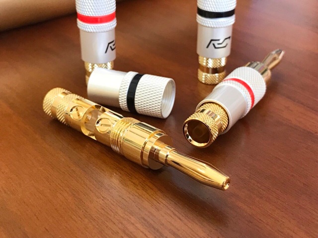 Jack cắm loa bắp chuối cao cấp mạ vàng 24k hàng TAIWAN nhập khẩu - giá bán 1 chiếc