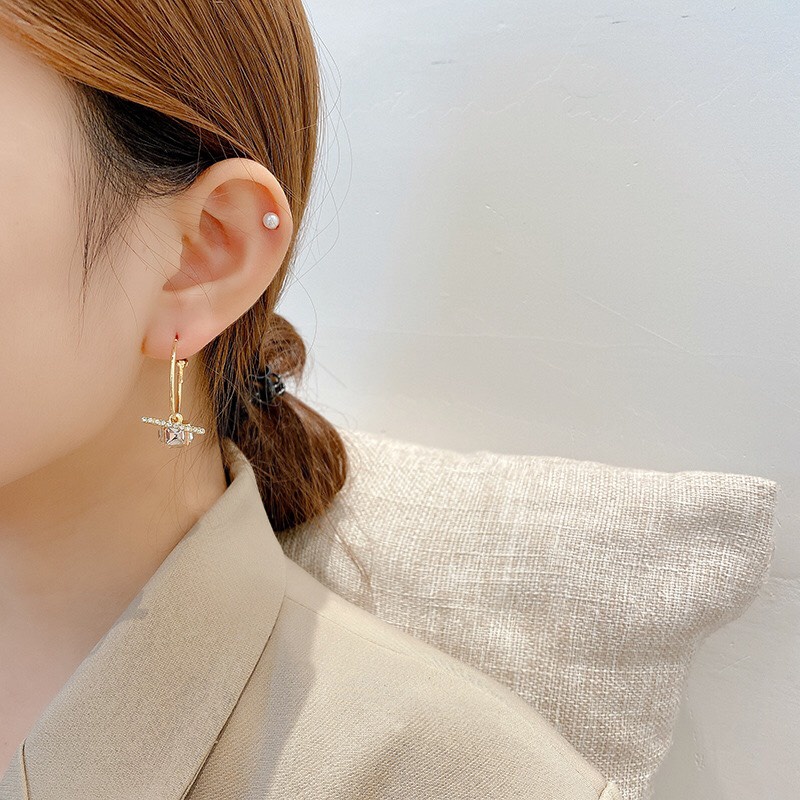 [BÁN GIÁ GỐC] Bông tai nữ phong cách Hàn Quốc kiểu dáng dễ thương cá tính đẹp trẻ trung giá rẻ mẫu mới 2021 V1.15
