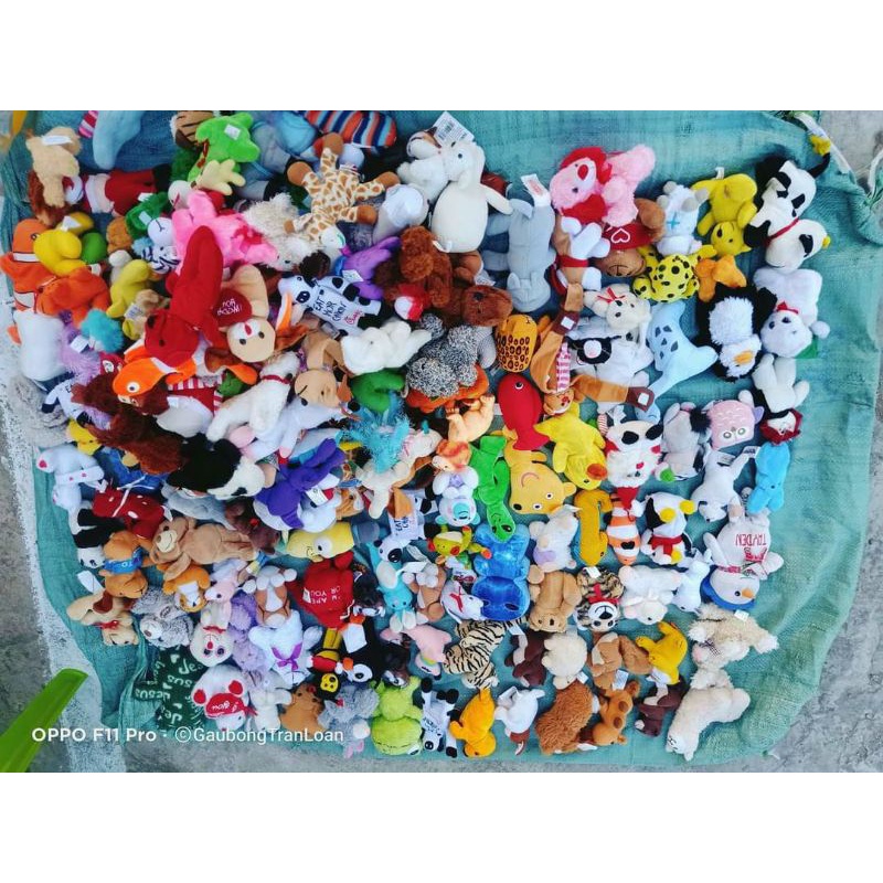 Gấu bông mini 5_7cm hàng nhỏ, lỗi nhẹ thanh lý, đồ chơi thú cưng