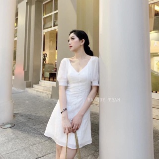 Váy cúc trắng siêu hot