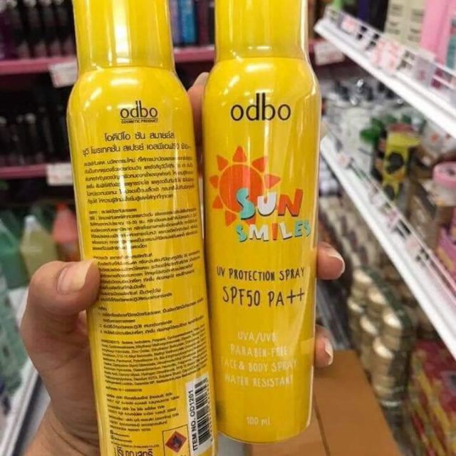 Xịt Chống Nắng Toàn Thân Odbo Sun Smiles SPF 50 PA++ Thái Lan chính hãng - BX3892