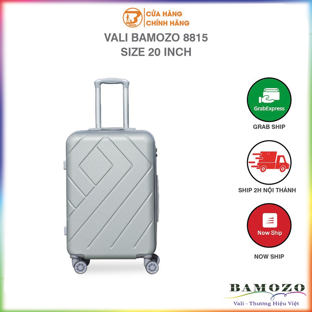 [GIÁ HỦY DIỆT] Vali Nhựa Bamozo 8815 - Vali Du Lịch Size 20" - Size Xách Tay - Chống Va Đập - Trầy X