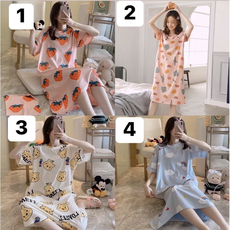 GOM ORDER VÁY NGỦ HOẠ TIẾT DỄ THƯƠNG 32 MẪU | BigBuy360 - bigbuy360.vn