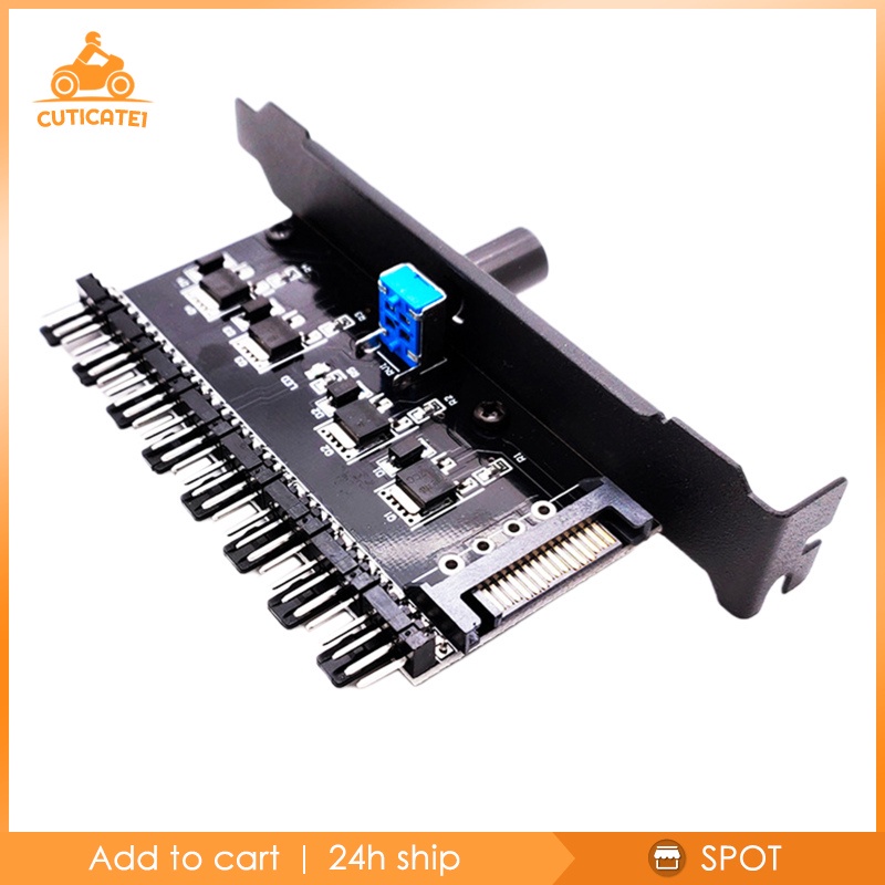 Bộ Điều Khiển Tốc Độ Quạt Pc 12v 3 8 Chiều 4pin 3pin