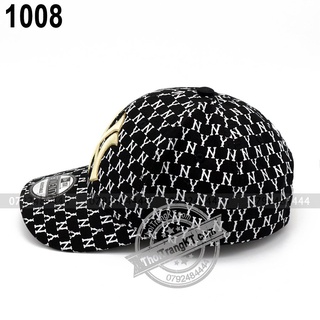 Combo 2 Nón bucket MLB Monogram NY đen