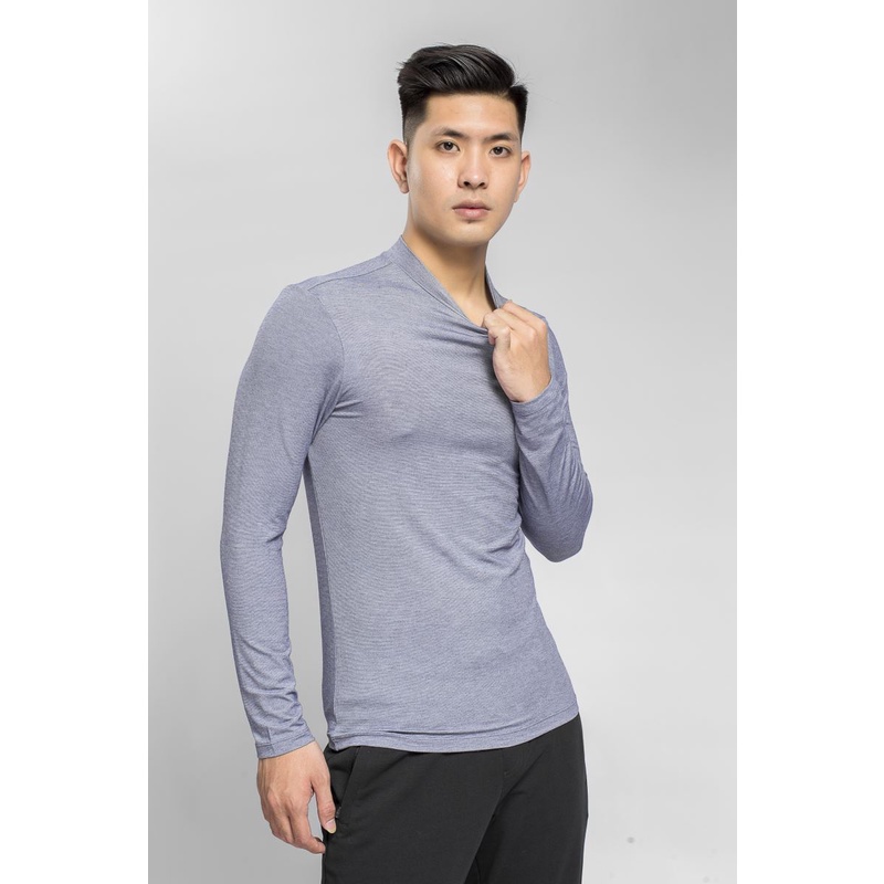 Áo giữ nhiệt Aristino cổ lọ  giữ ấm thấm hút thoáng khí ALT002W8