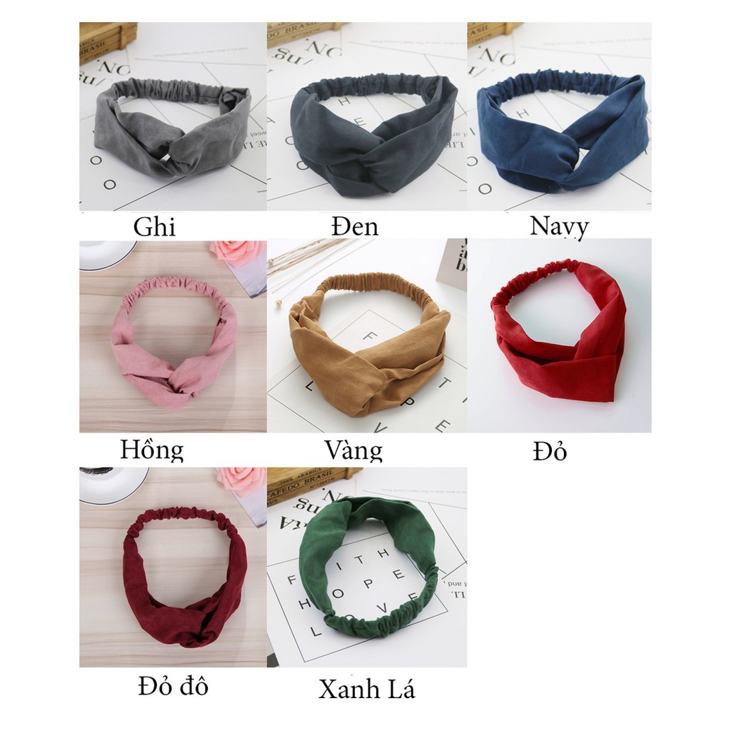 BĂNG ĐÔ TURBAN VẢI NHUNG NHIỀU MÀUCAO CẤP