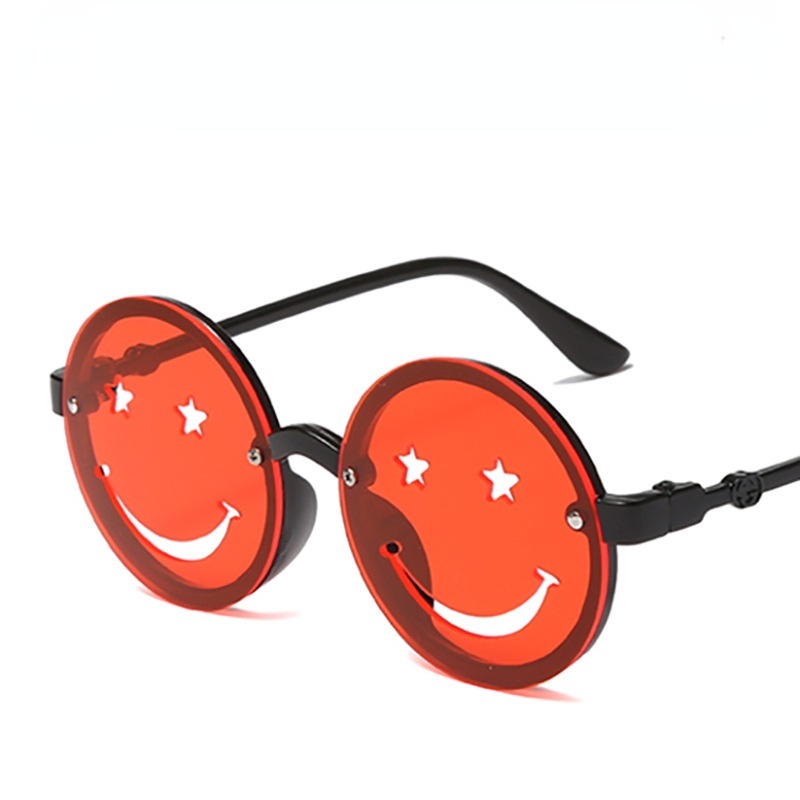 Kính Mát Gọng Tròn Hình Mặt Cười Dễ Thương Cho Bé