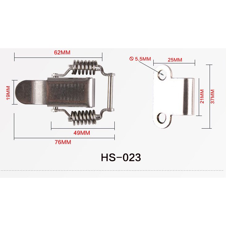 Nắp khóa inox 203 - 304B