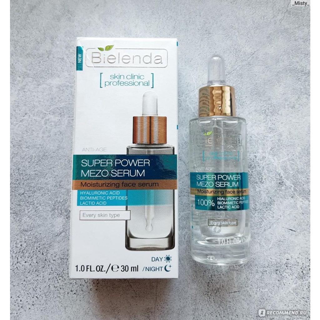 Serum Bielenda Power Mezo Dưỡng Âm , Phục Hồi Da 30ml