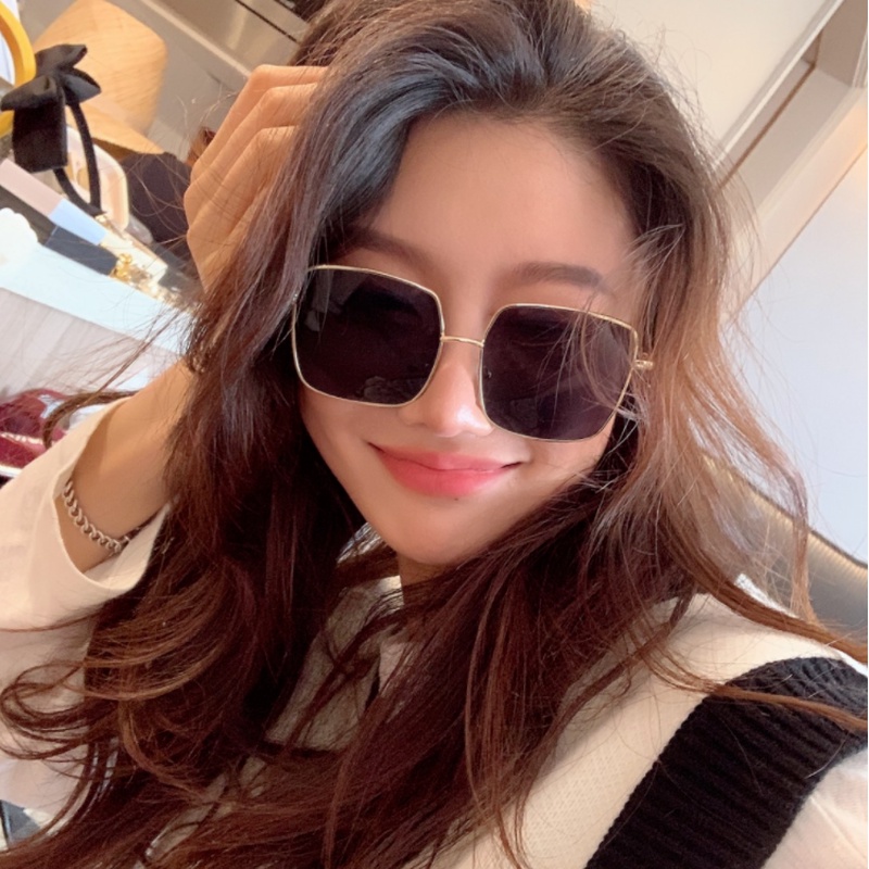 Kính Mát Gọng Vuông Lớn Chống Tia UV400 Thời Trang Cho Nam Nữ