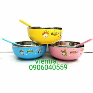 Bát ăn inox bọc nhựa Gb baby