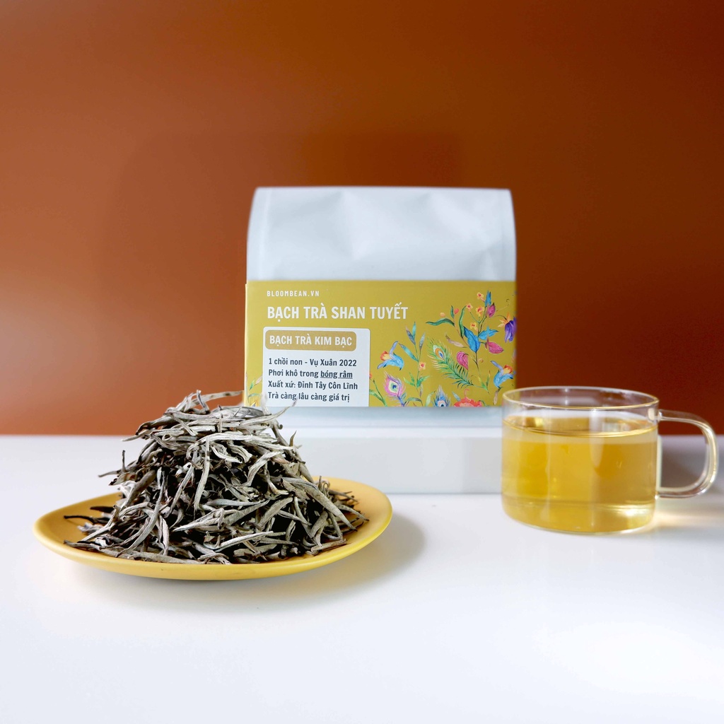 Bạch Trà - Kim Bạc - (Phơi bóng râm) - Bạch Trà Shan Tuyết - Bloombean