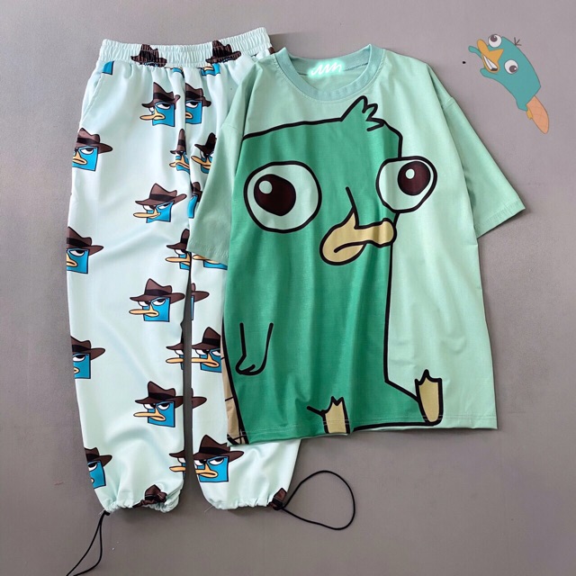 Áo Unisex Tay Lở 3D Vịt Pery Ảnh Thật